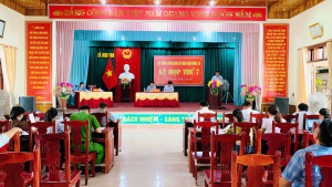 Hội đồng Nhân dân xã Nghi Vạn khóa XX tổ chức kỳ họp thứ 7